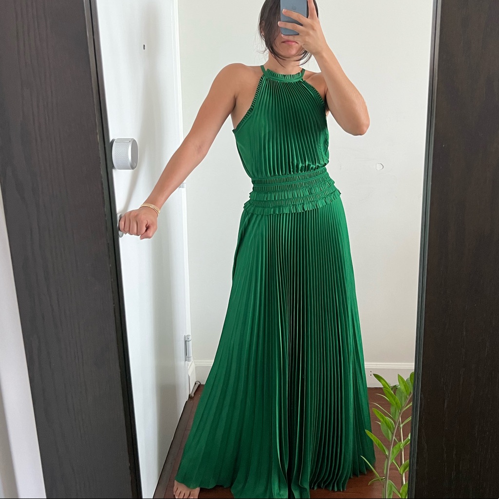 BCBG | Dresses | Long Summer Green Dress For Weddings | Poshmark